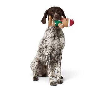 Merry & Bright Gingerbread XL Squeaky Dog Toy Tan Christmas‎ Holiday Play Toss